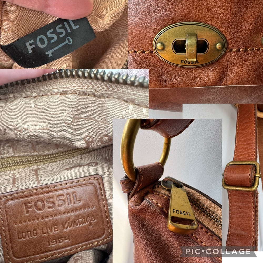 FOSSIL LONG LIVE VINTAGE 1954 Leather Crossbody Bag - Picture 15 of 16